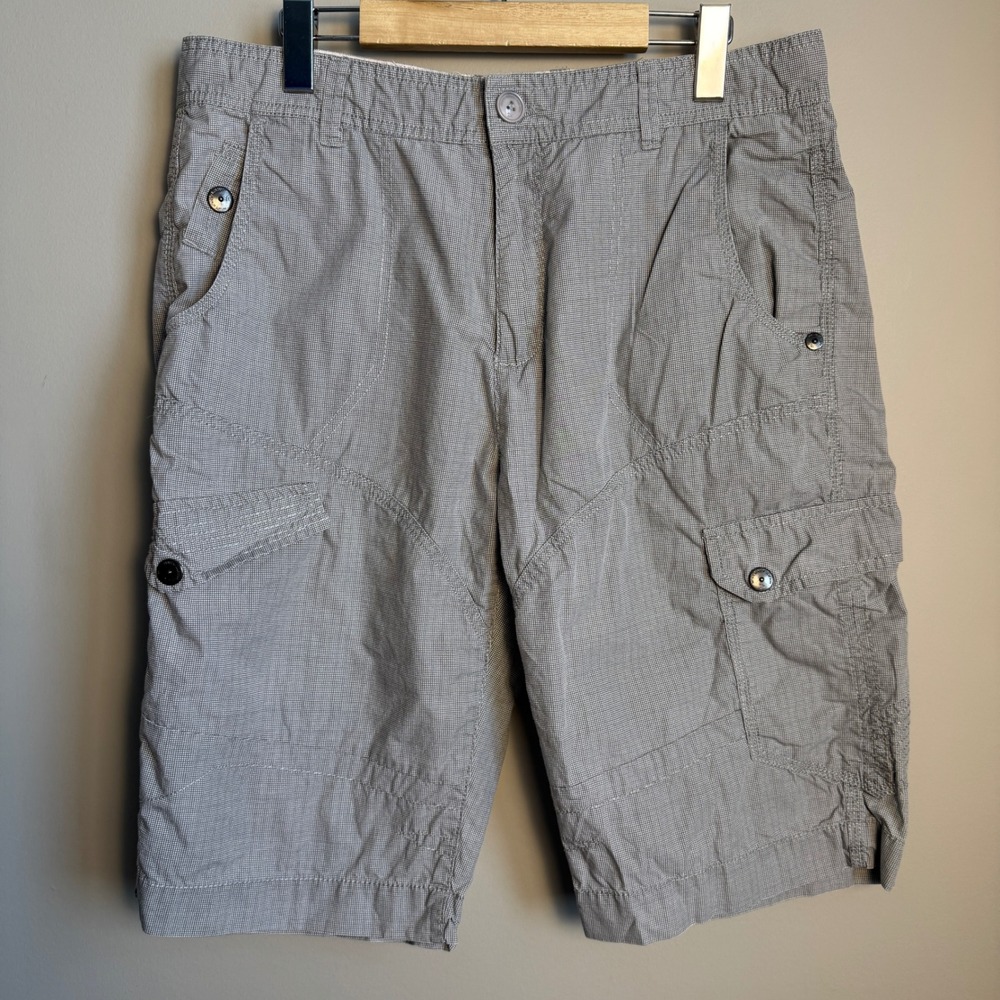 Private Member Mens Vintage‎ Y2K Cargo Utility Shorts 33 Gray Urban Streetwear